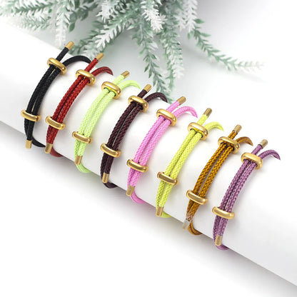 Fashion Round Titanium Steel Plating Bracelets 1 Piece