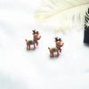 Fashion Santa Claus Elk Resin Women'S Ear Studs 1 Pair