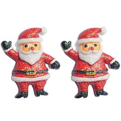 Fashion Santa Claus Elk Resin Women'S Ear Studs 1 Pair