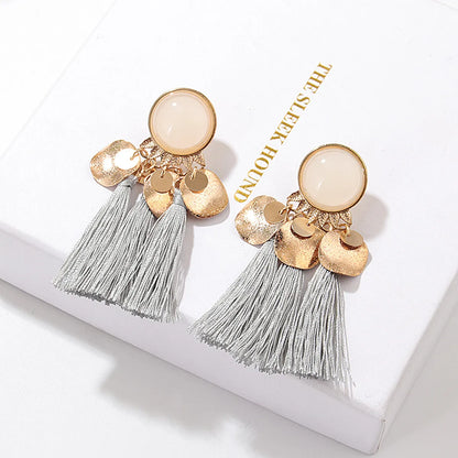 Fashion Sector Alloy Inlay Rhinestones Women's Drop Earrings 1 Pair