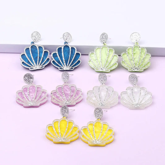 Fashion Shell Arylic Earrings