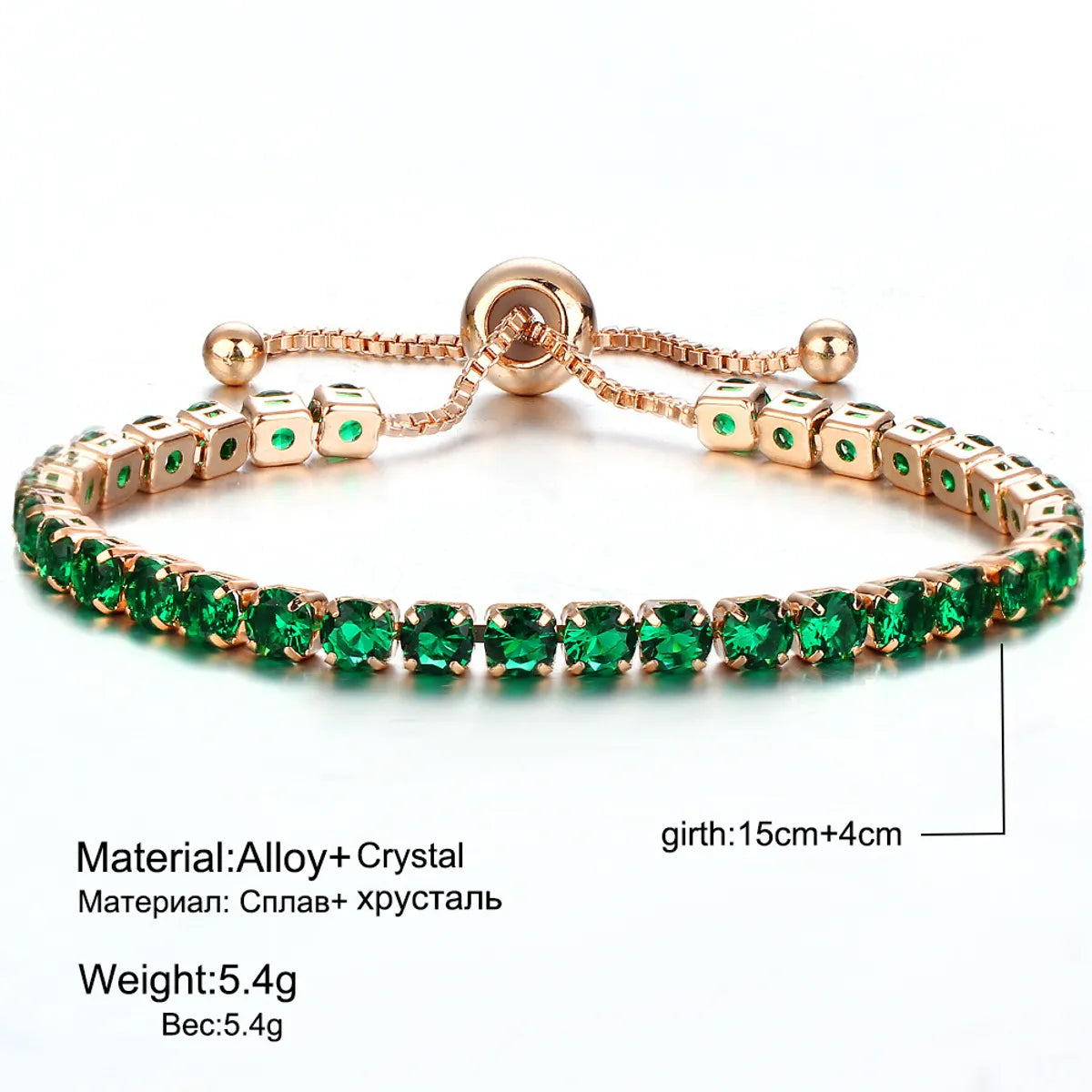 Simple Style Geometric Plating Gem Women's Bracelets