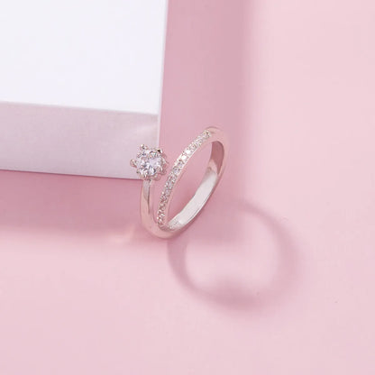 Fashion Shiny Zircon Opening Adjustable Ring