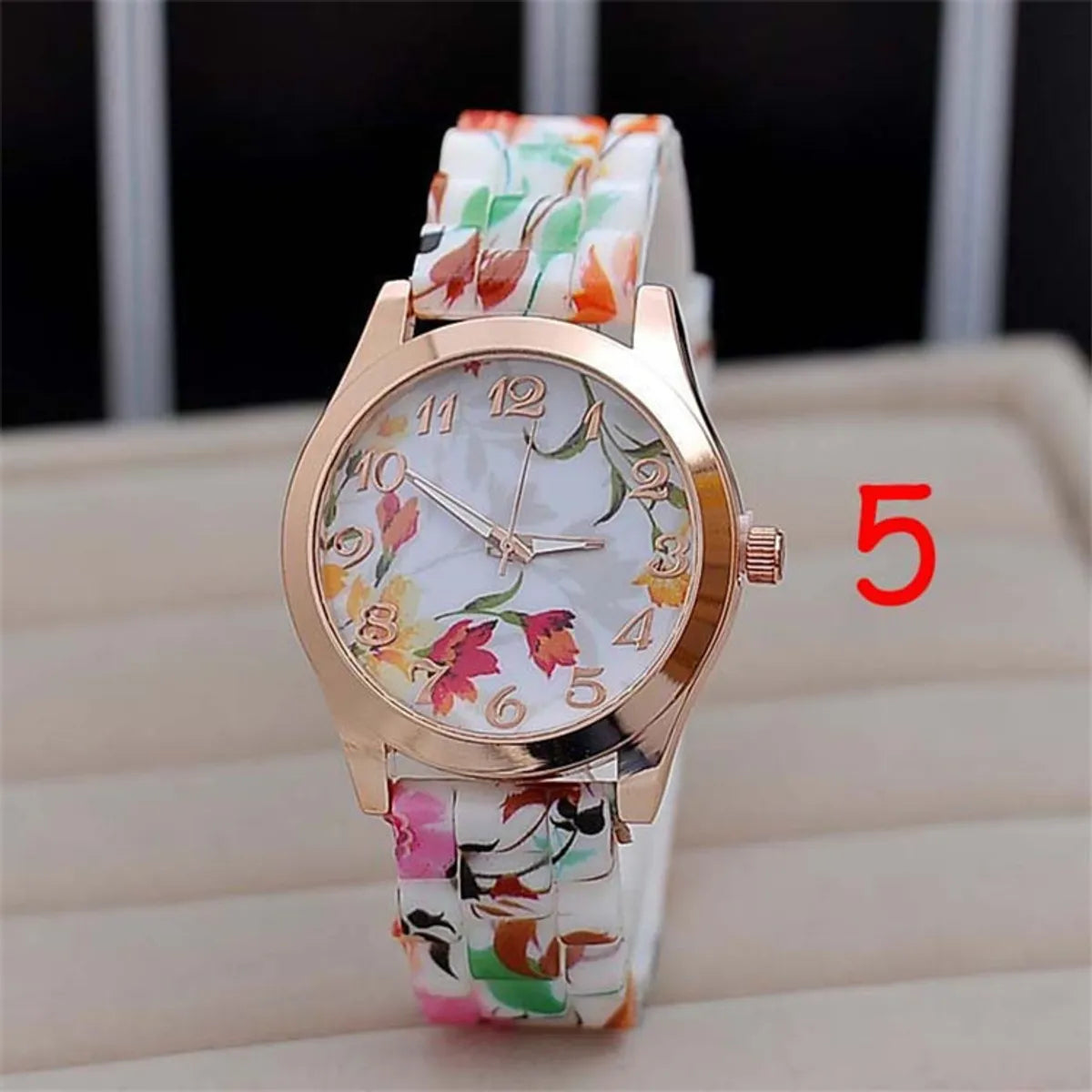 Stainless Steel Alloy Silica Gel Women'S Watches