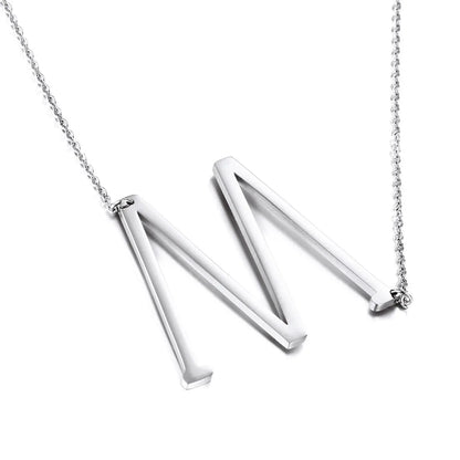 Fashion Simple 26 Letter Stainless Steel Necklace Wholesale Gooddiy