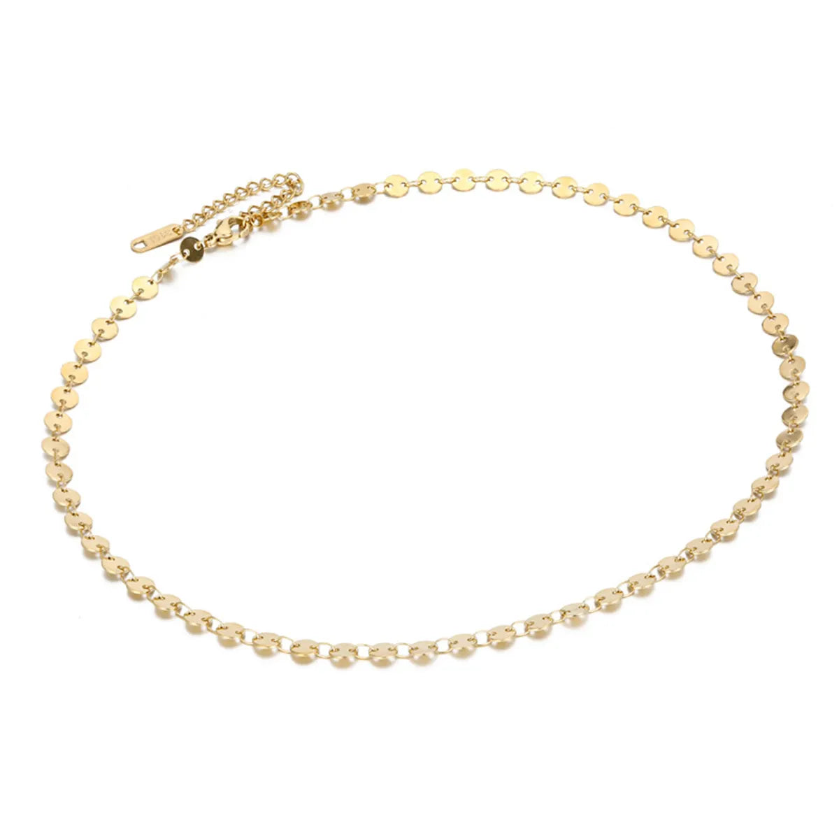 Fashion Simple 316l Titanium Steel Chain Gold-plated Clavicle Chain Necklace For Women