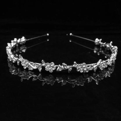 Fashion Simple Alloy Small Flower Diamond Headband Bridal Headdress