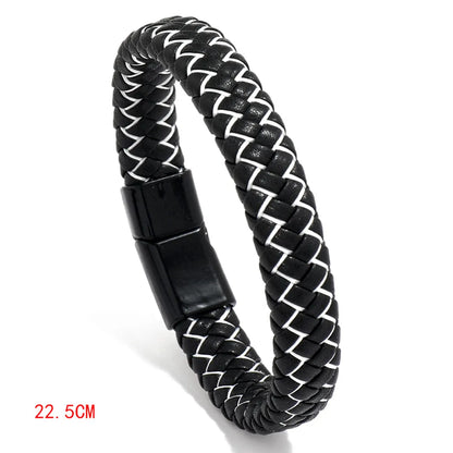 Fashion Geometric Pu Leather No Inlaid Unisex Bracelets