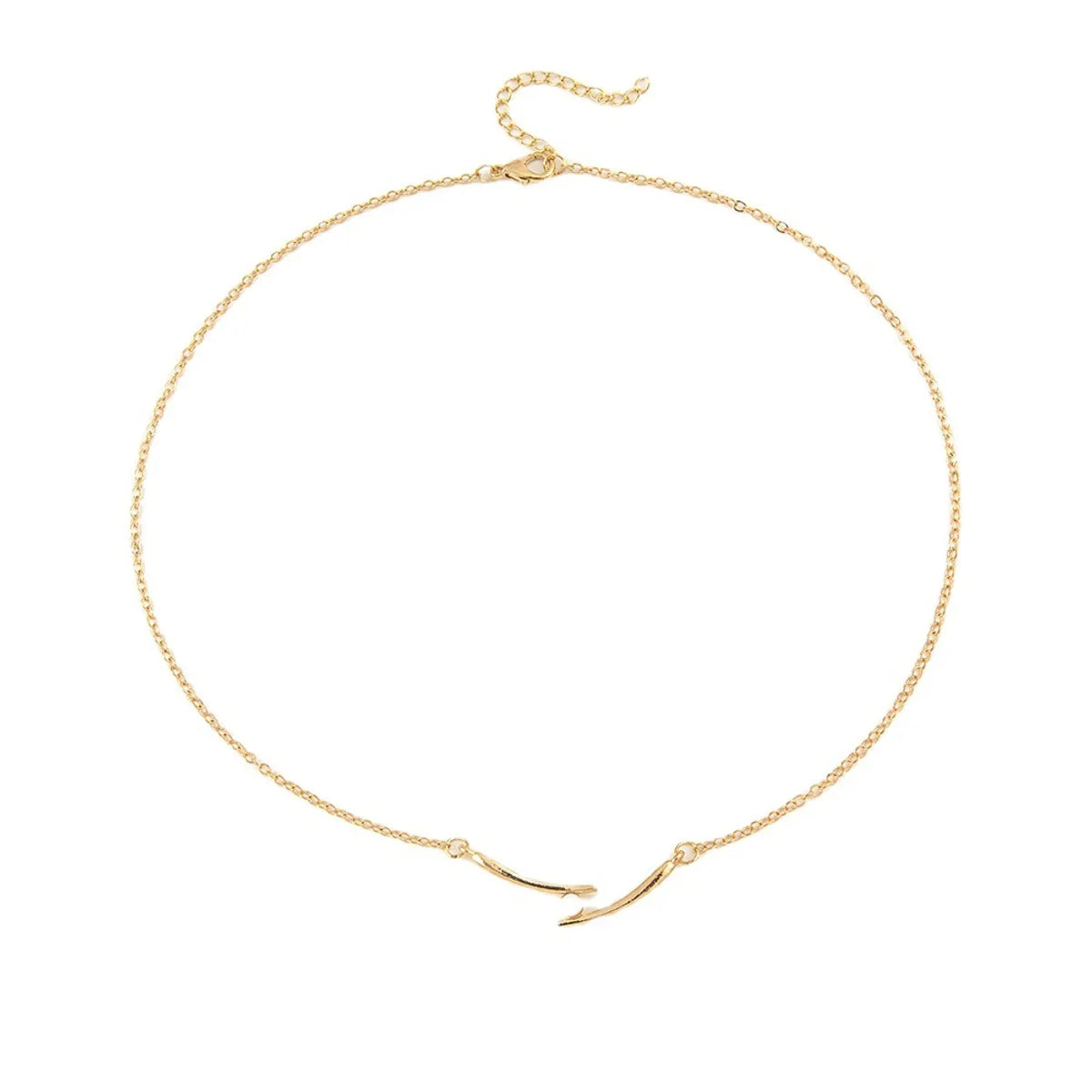 Fashion Simple Chopsticks Pearl Clavicle Chain Necklace Women