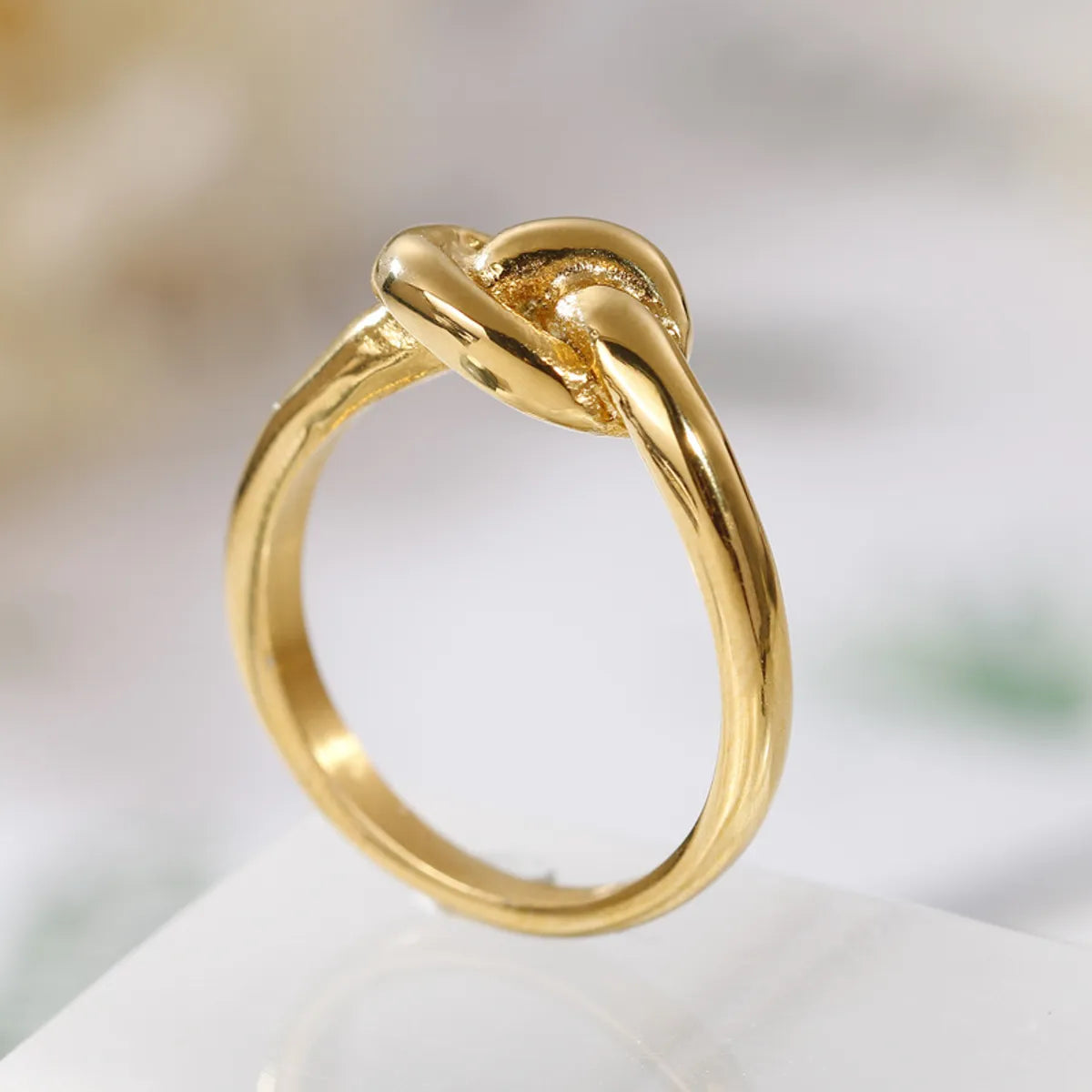 Fashion Simple Concentric Knot Stainless Steel Ring Wholesale Gooddiy