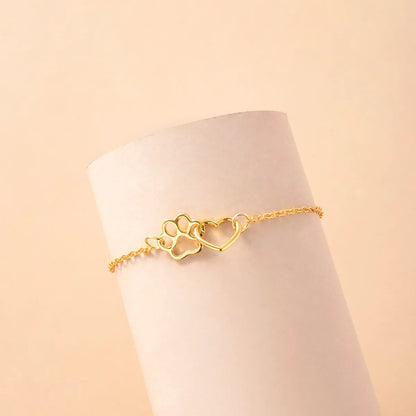 Wholesale Jewelry INS Style Cartoon Style Cute Animal Heart Alloy Gold Plated