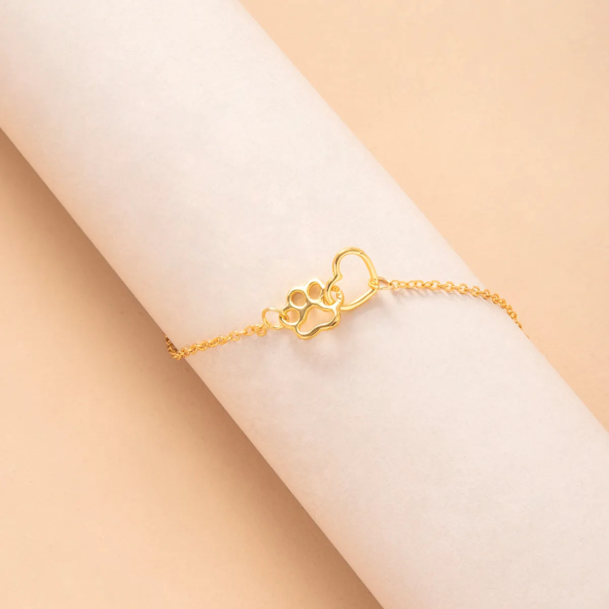 Wholesale Jewelry INS Style Cartoon Style Cute Animal Heart Alloy Gold Plated