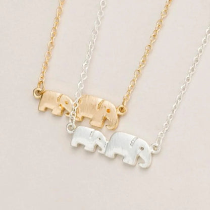 Fashion Simple Elephant Elephant Necklace Nhcu146663