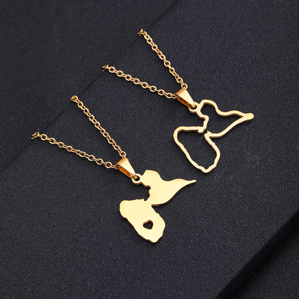 Fashion Geometric Stainless Steel Plating 18K Gold Plated Unisex Necklace