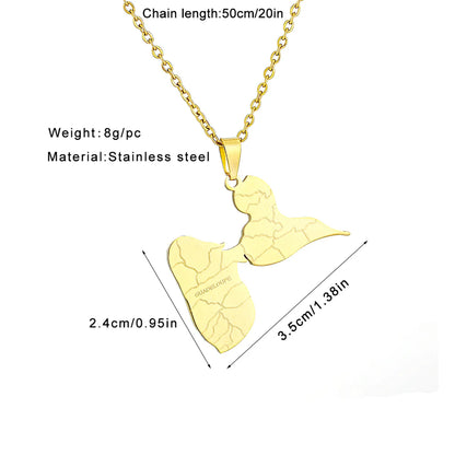 Fashion Geometric Stainless Steel Plating 18K Gold Plated Unisex Necklace