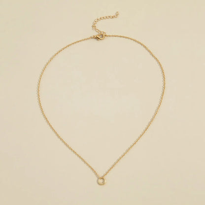 Fashion Simple Geometric Circle Pendant Fashion Necklace Clavicle Chain