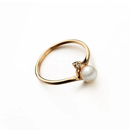 Fashion Simple Alloy-plated Beads Ring Nhlj143932