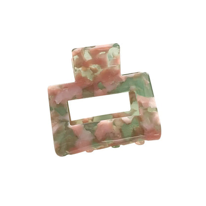 Fashion Simple Hair Clip Geometric Square Hollow Hair Clip