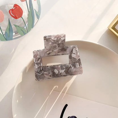 Fashion Simple Hair Clip Geometric Square Hollow Hair Clip