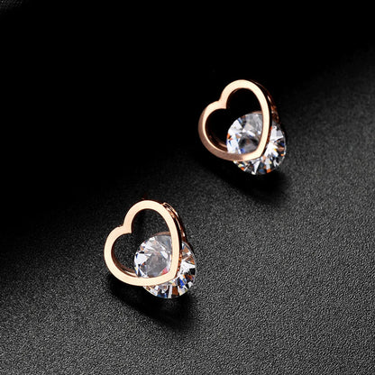 Simple Style Geometric Plating 304 Stainless Steel 18K Gold Plated Earrings Ear Studs