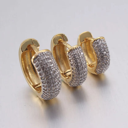 Fashion Simple Hot Sale Multi-color Zircon Earrings New Fashion Earrings Wholesale Gooddiy