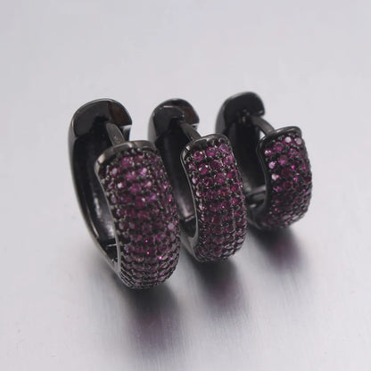 Fashion Simple Hot Sale Multi-color Zircon Earrings New Fashion Earrings Wholesale Gooddiy