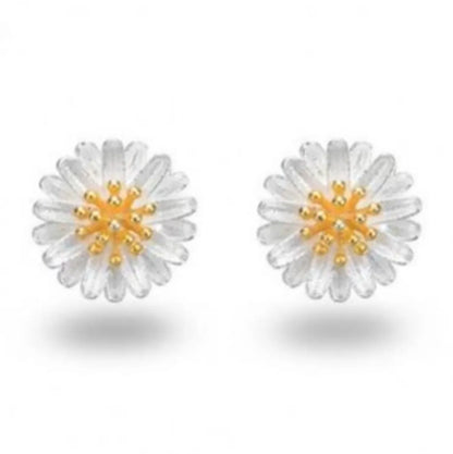 Fashion Simple Little Daisy Sunflower  Chrysanthemum Ear Studs Wholesale