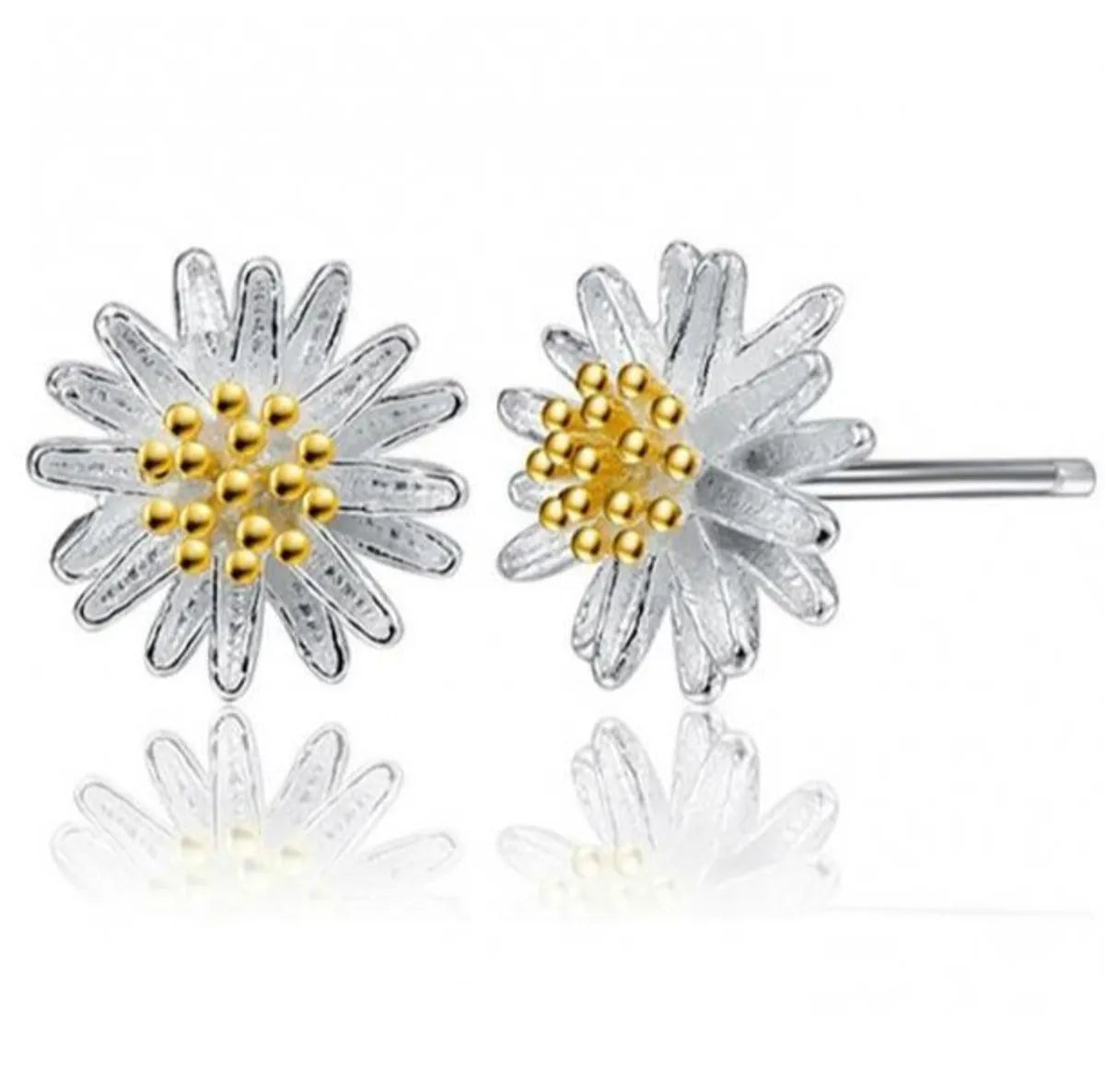 Fashion Simple Little Daisy Sunflower  Chrysanthemum Ear Studs Wholesale