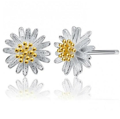 Fashion Simple Little Daisy Sunflower  Chrysanthemum Ear Studs Wholesale