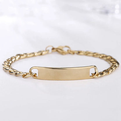 Fashion Simple Personalized Bendable Thick Chain Stainless Steel Bracelet