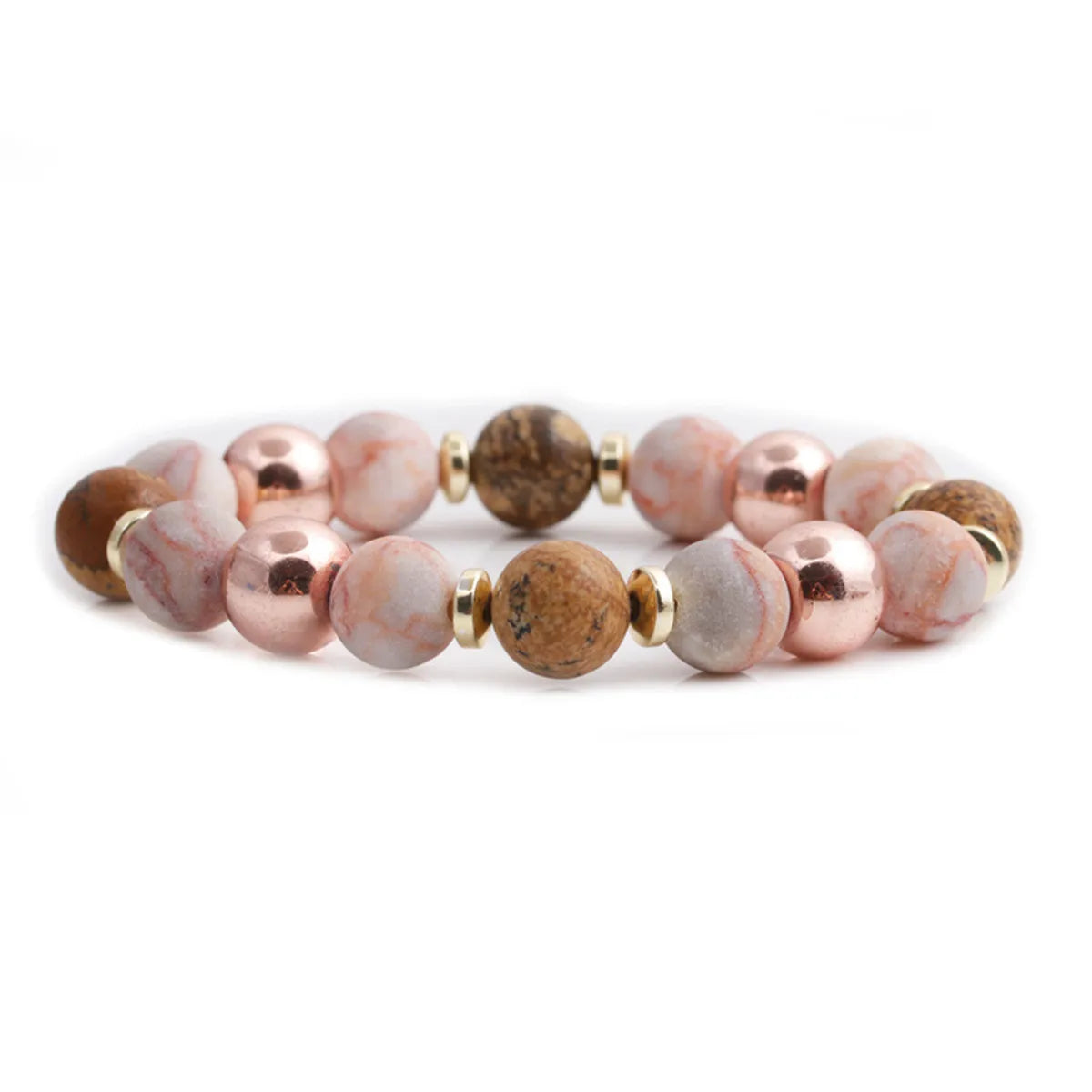 Fashion Geometric Natural Stone No Inlaid Bracelets