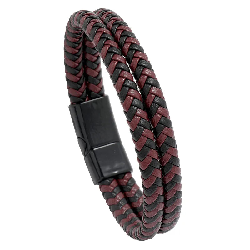 Fashion Geometric Pu Leather No Inlaid Unisex Bracelets