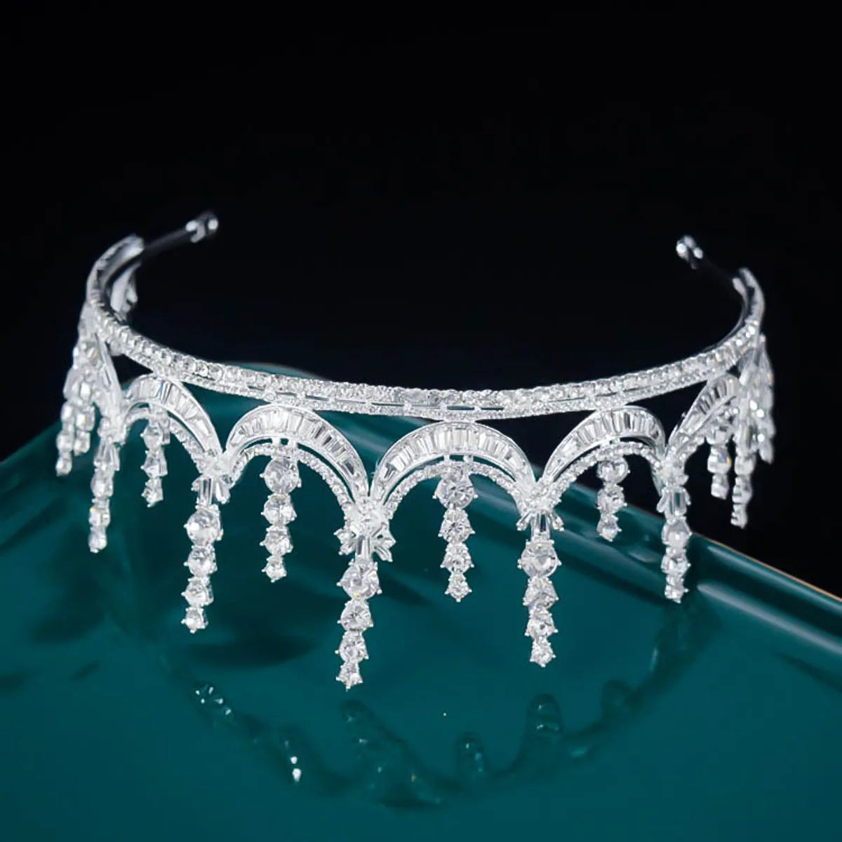 Fashion Simple Rhinestone Bridal Headdress Wedding Crown Hair Accessories