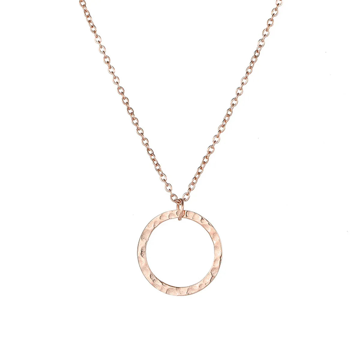 Fashion Simple Round Pendant 316lstainless Steel Necklace For Women