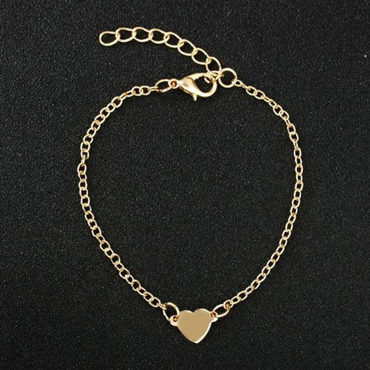 Fashion Heart Alloy Plating No Inlaid Women's Bracelets