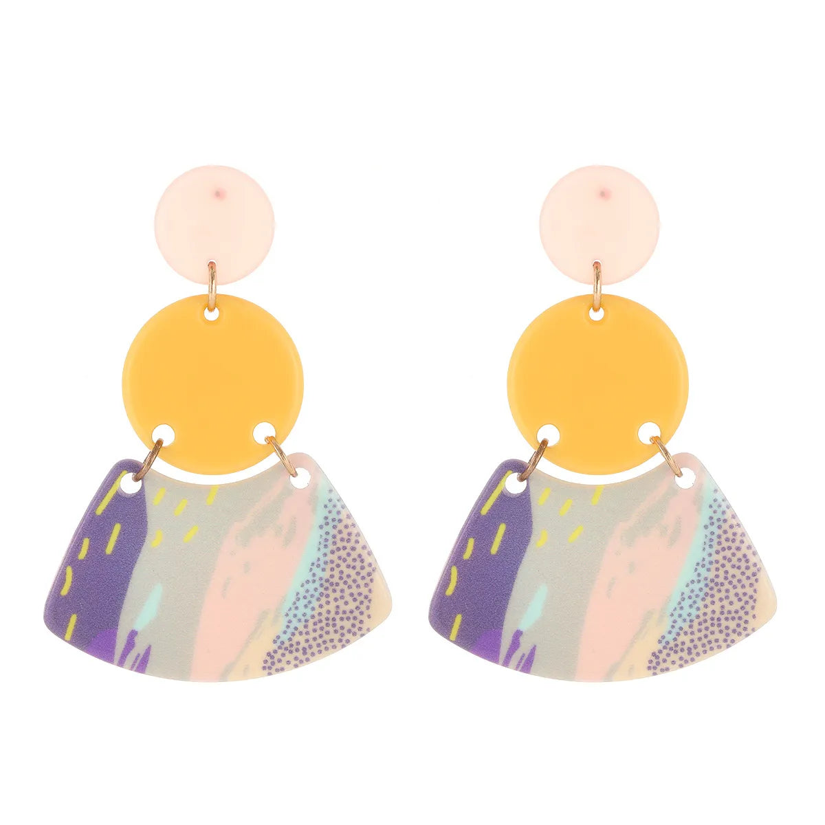 Fashion Simple Style Geometric Arylic Women's Earrings