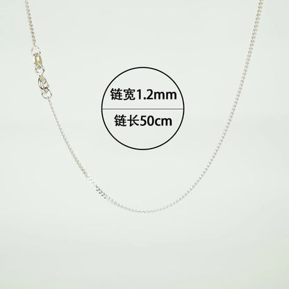 Fashion Simple Style Geometric Sterling Silver Plating Metal Chain Necklace