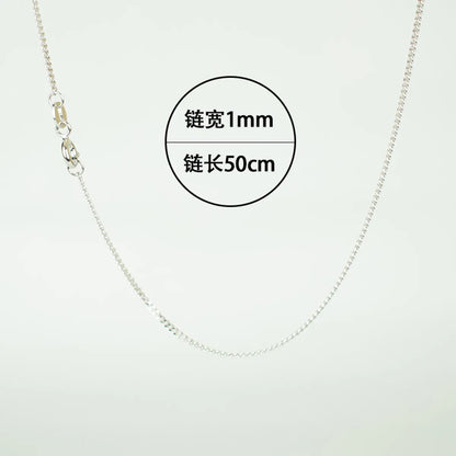 Fashion Simple Style Geometric Sterling Silver Plating Metal Chain Necklace