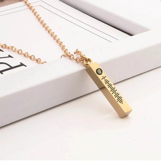 Fashion Simple Style Geometric Waves Stainless Steel Enamel Plating Necklace