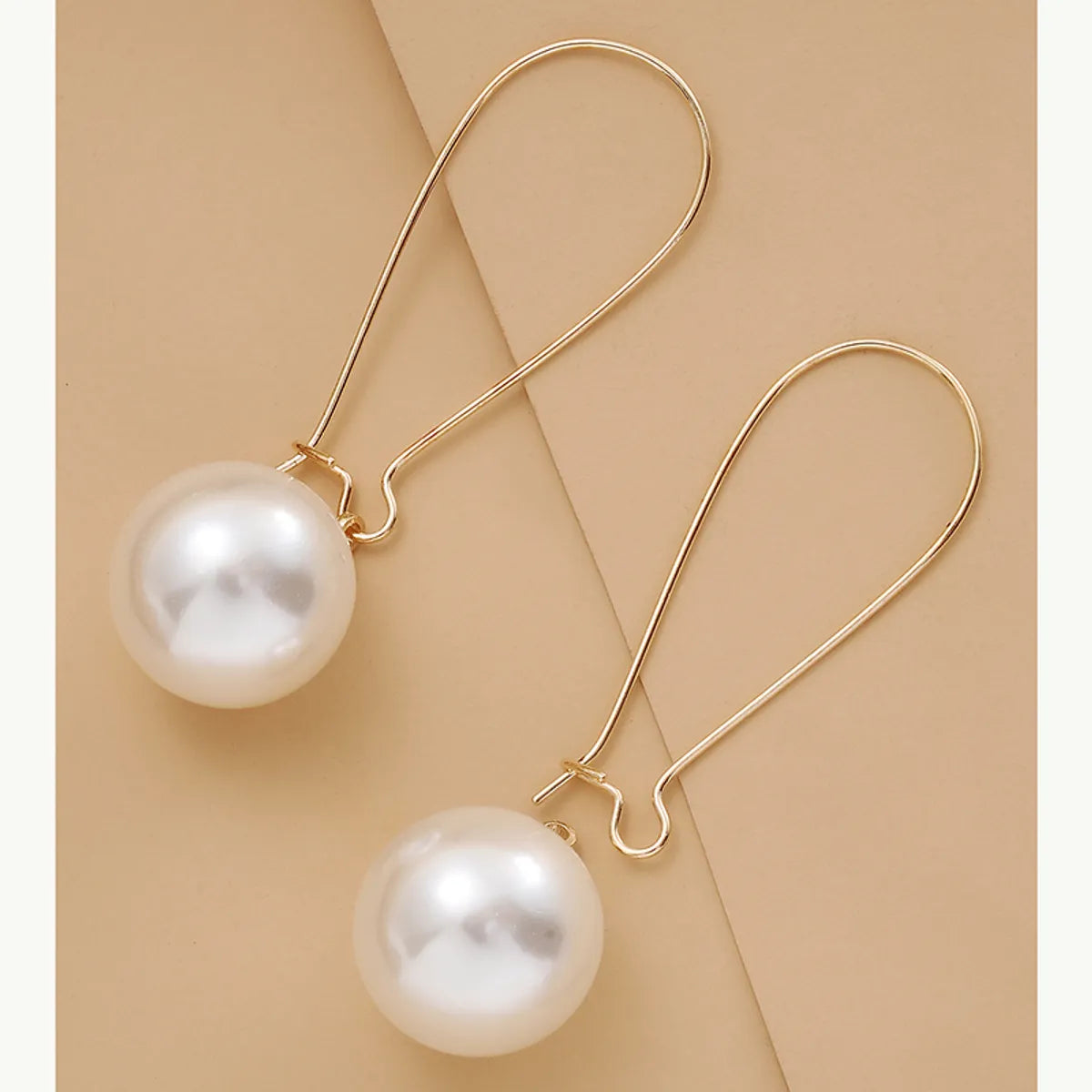 1 Set Fashion Inlaid Pearls Imitation Pearl Artificial Pearls Earrings