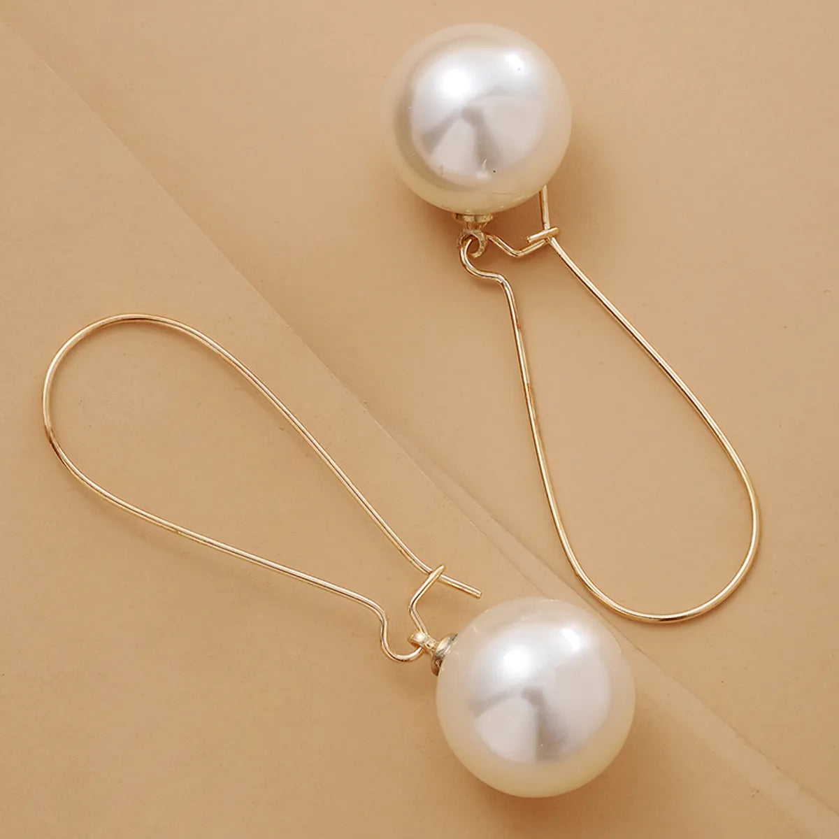 1 Set Fashion Inlaid Pearls Imitation Pearl Artificial Pearls Earrings