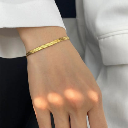 Fashion Geometric Stainless Steel Plating Gold Plated Bracelets