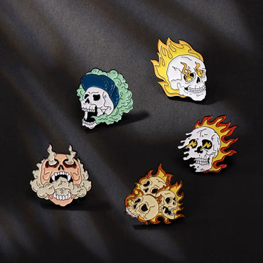 Fashion Skull Alloy Plating Unisex Brooches