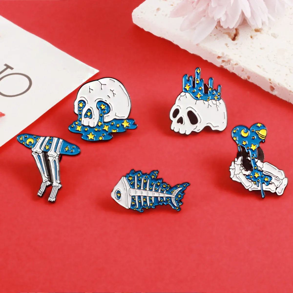 Fashion Skull Alloy Stoving Varnish Unisex Brooches