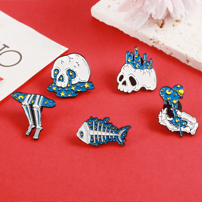 Fashion Skull Alloy Stoving Varnish Unisex Brooches