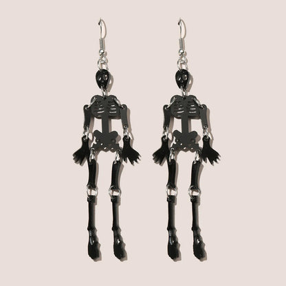 Fashion Skull Arylic Women's Drop Earrings 1 Pair