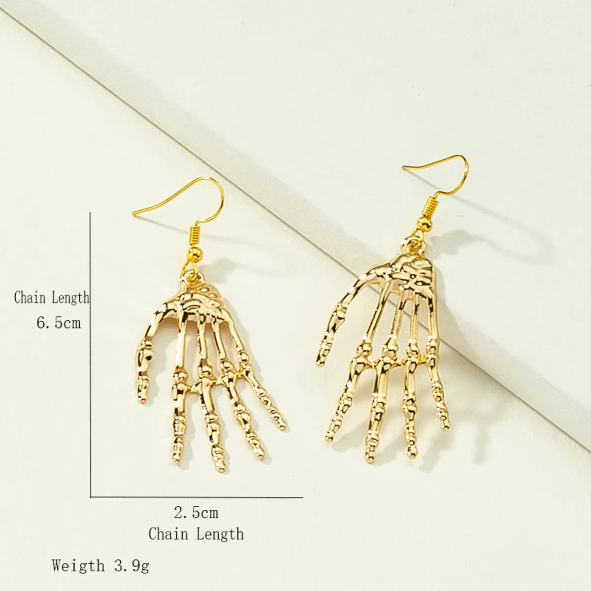 Fashion Skull Palm Alloy Earrings Wholesale