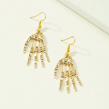 Fashion Skull Palm Alloy Earrings Wholesale