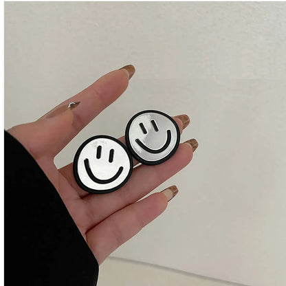 Fashion Smilely Face Alloy Fashion Trendy Atmospheric Earrings