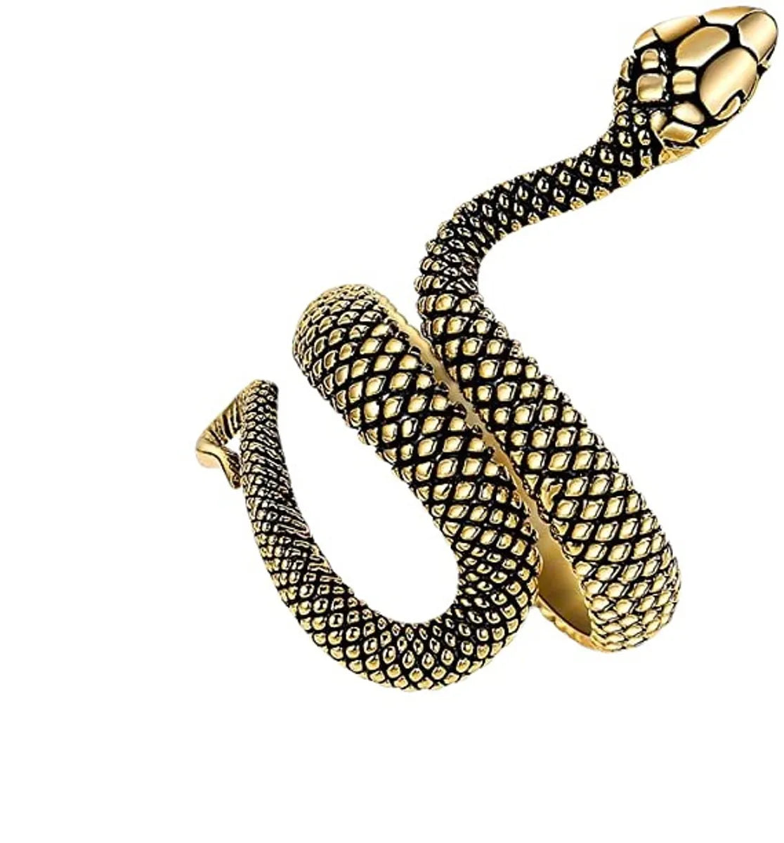 Fashion Snake Alloy Plating Unisex Rings 1 Piece